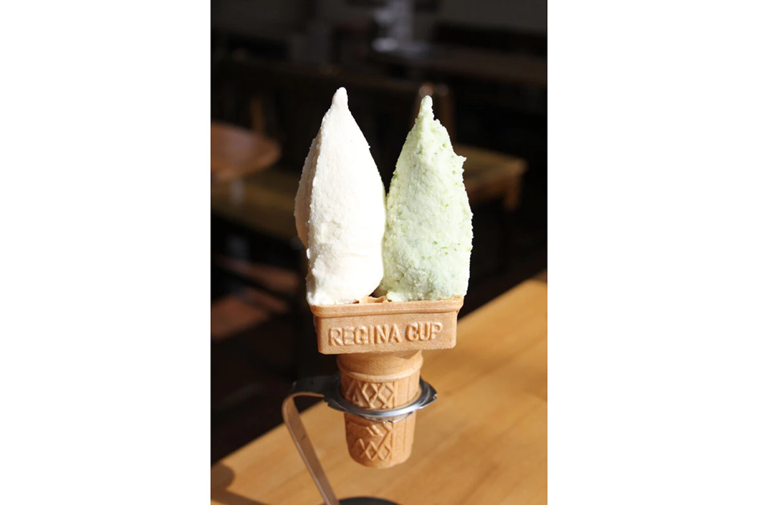 ジェラートアイスクリーム（ダブル）アスパラ＆バニラ