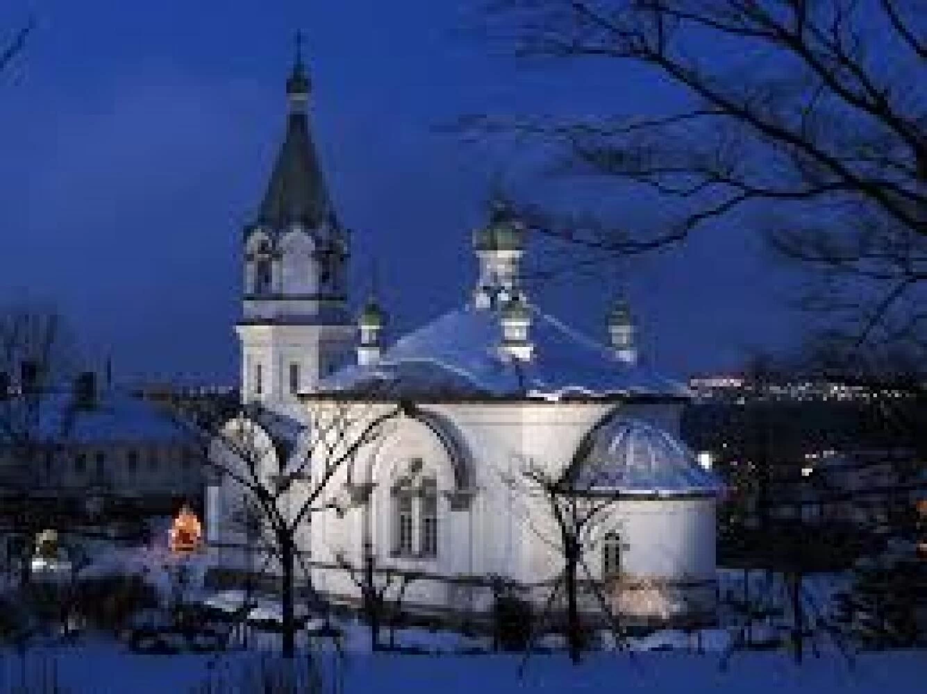 19世紀半ば頃のロシア正教会、ライトアップもぜひ！