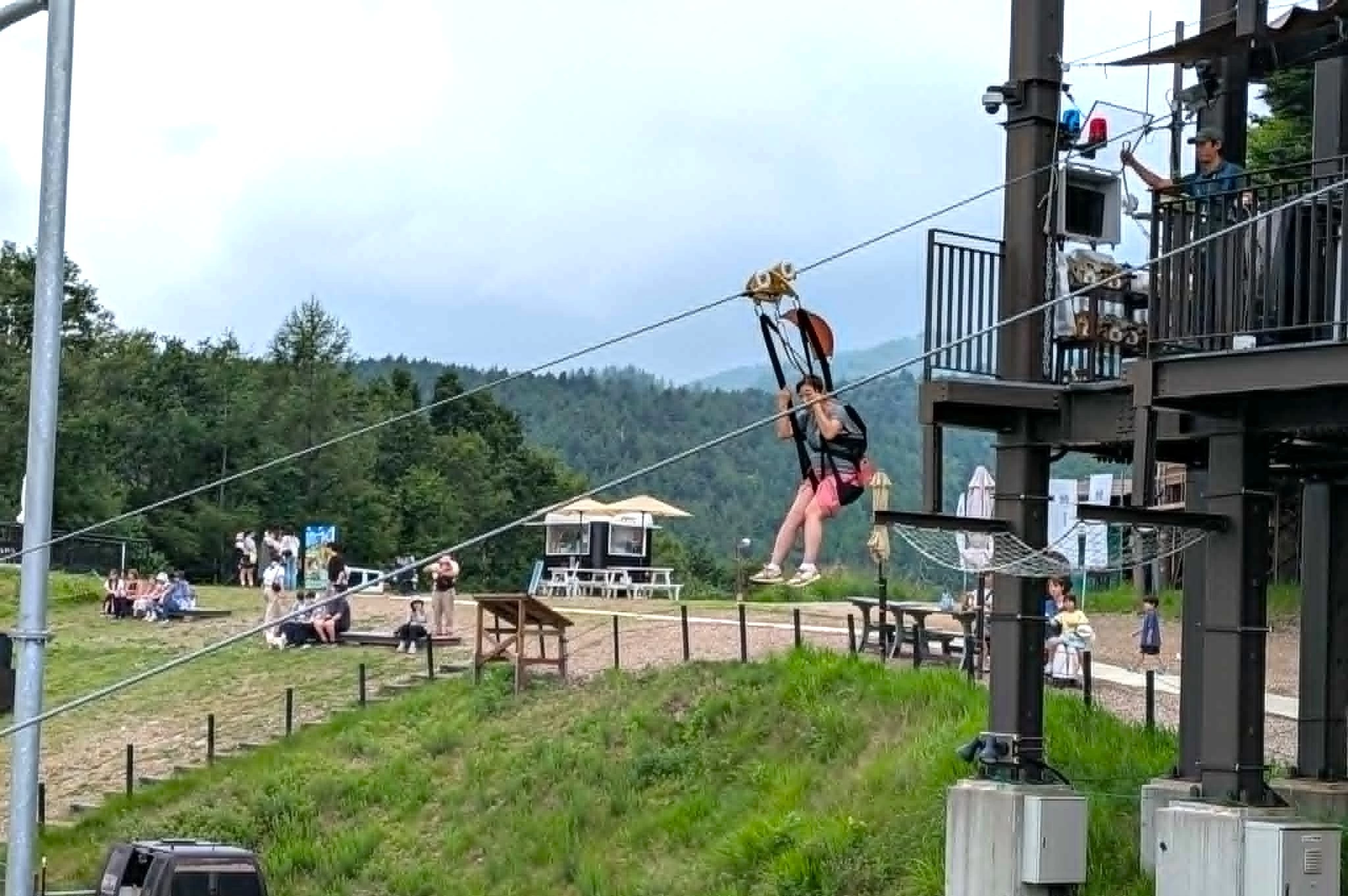 草津温泉スキー場 BanZipTENGU(ジップライン)