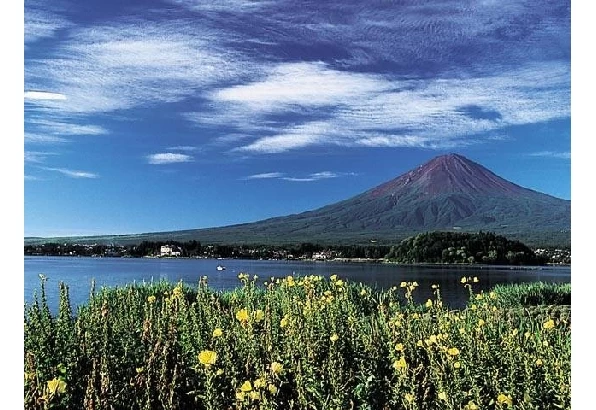 雪のない夏の富士山