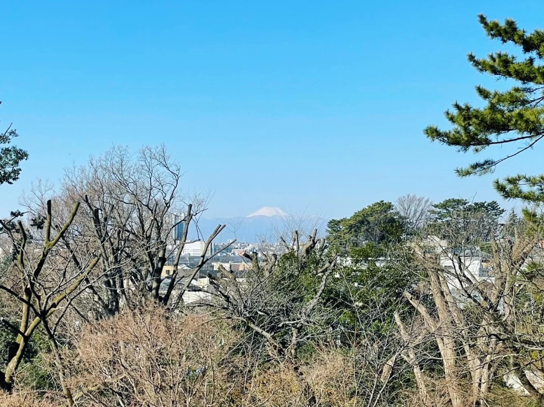 展望台からは富士山が見える