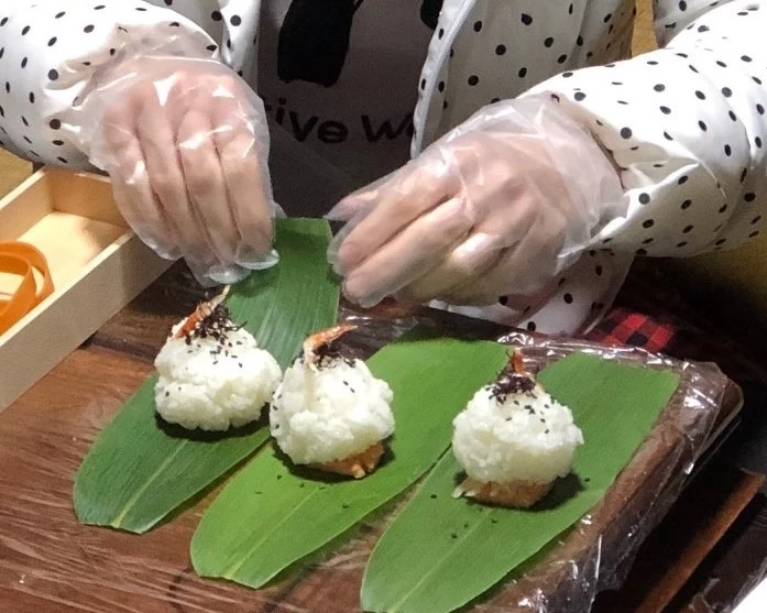 笹寿司づくり体験①