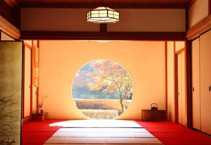 悟りの窓（紅葉）