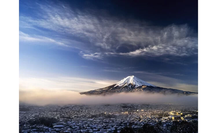 冬の富士吉田市のイメージ