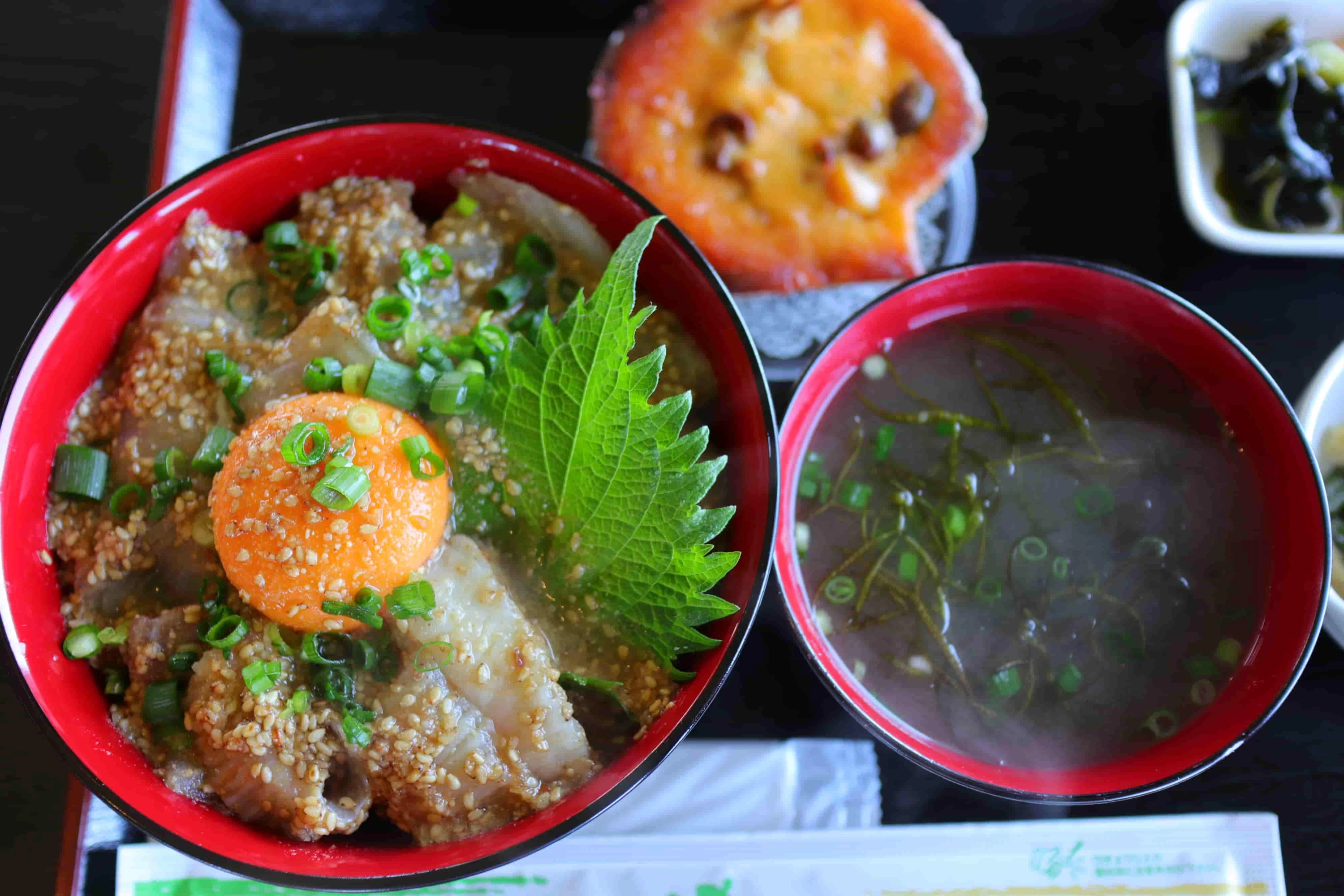 龍飛マツカワガレイ漬け丼定食