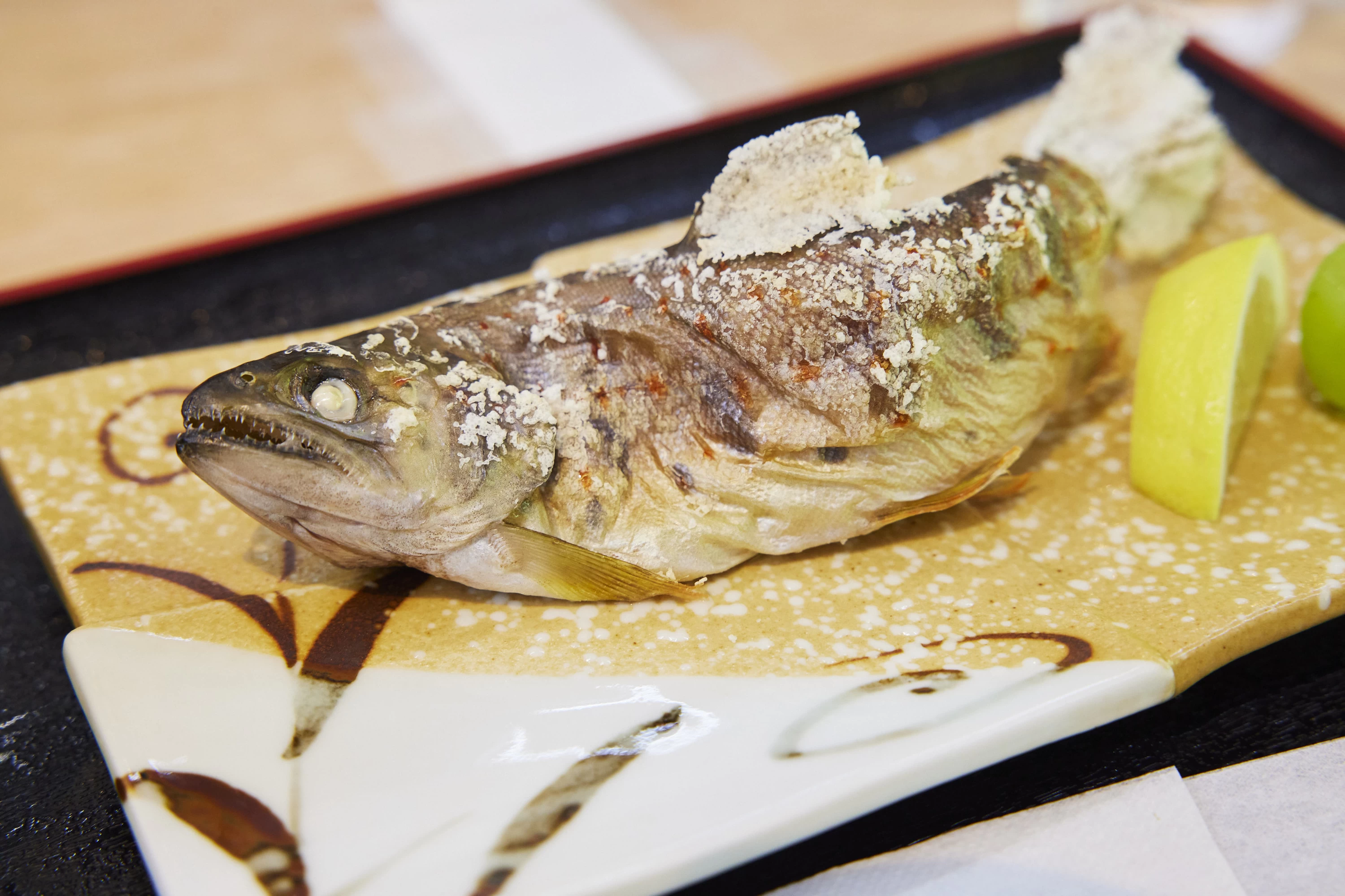 アマゴ（単品470円）は通年食べられる