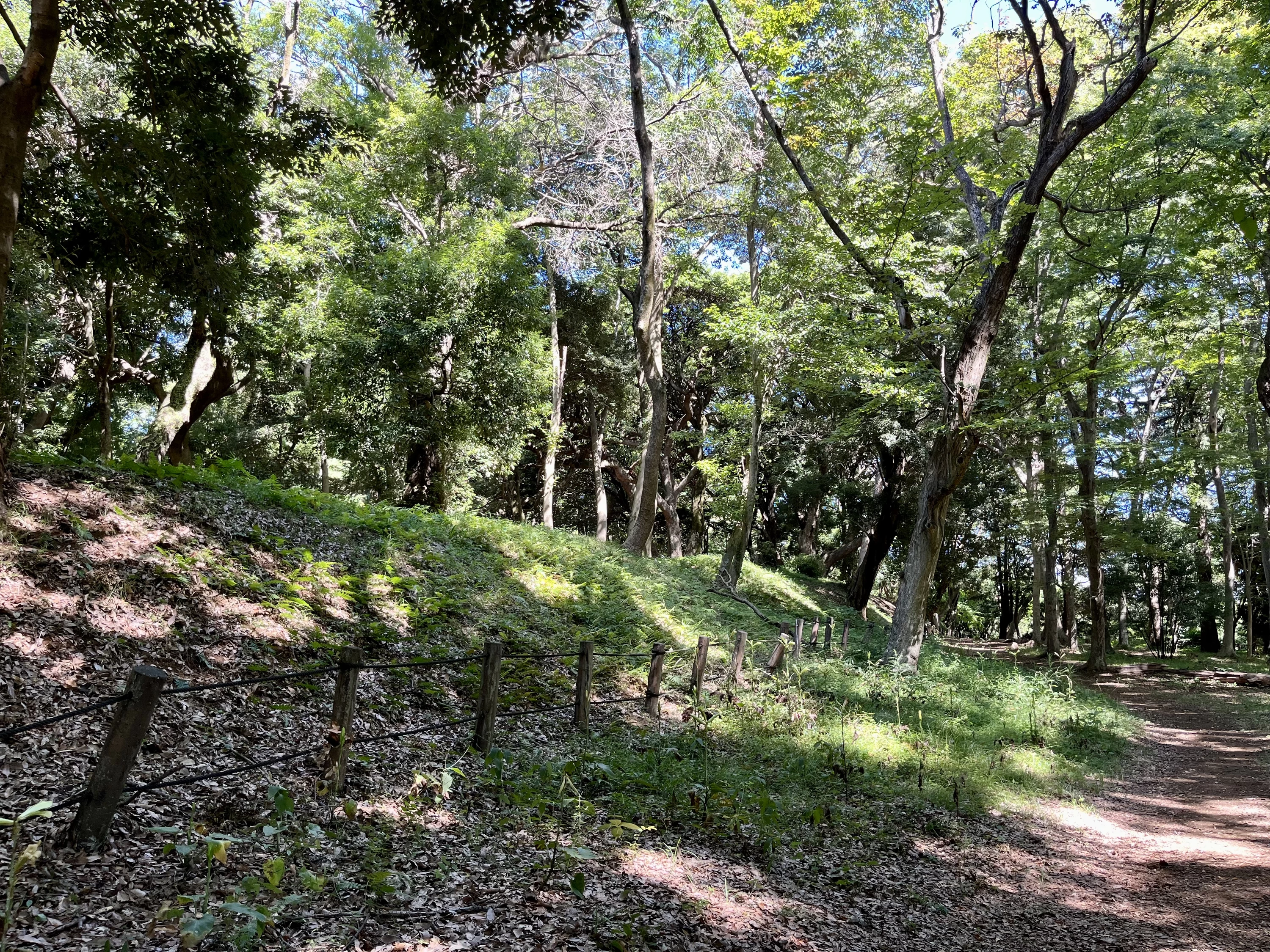 小峯御鐘ノ台 大堀切 土塁