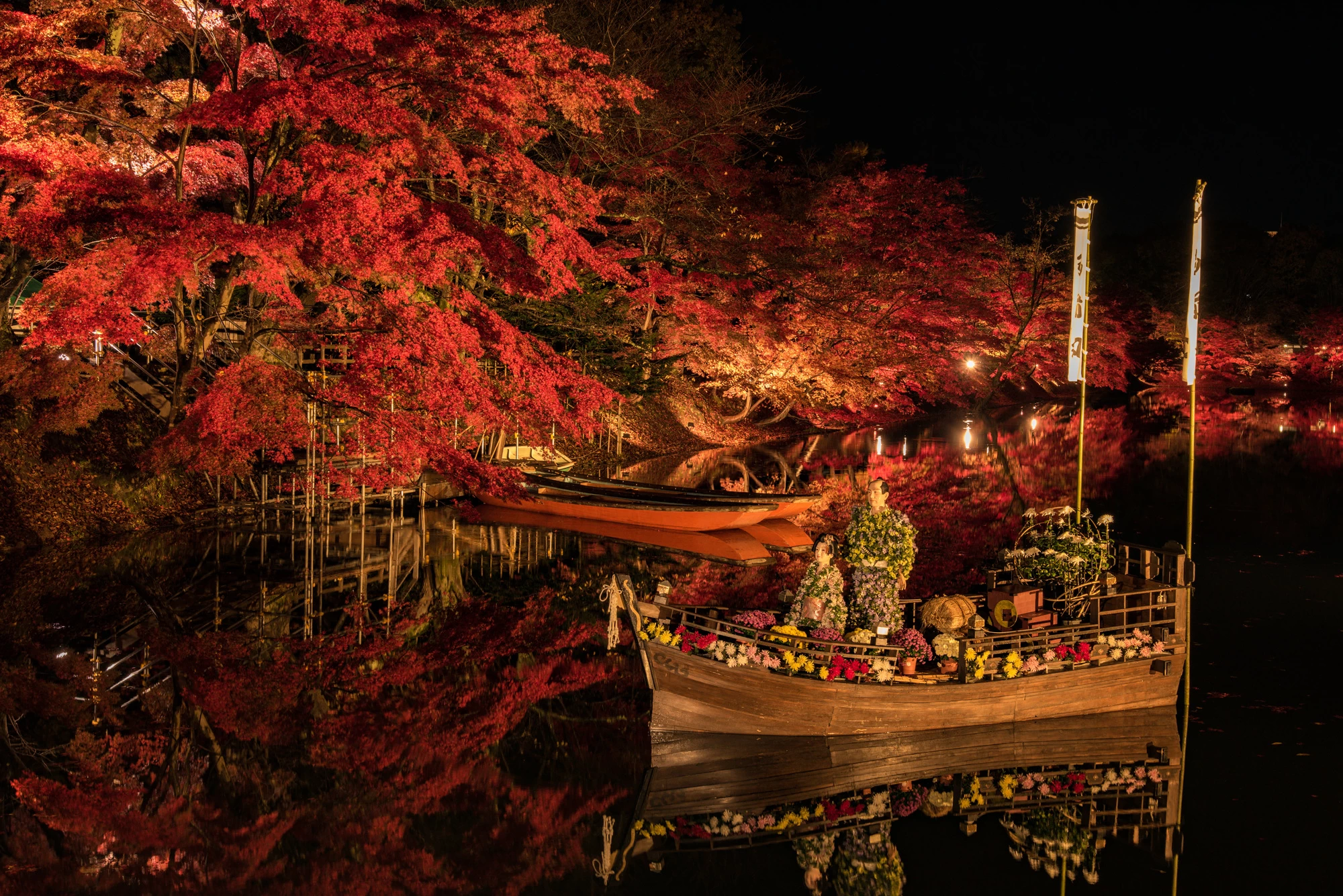 夜のライトアップ