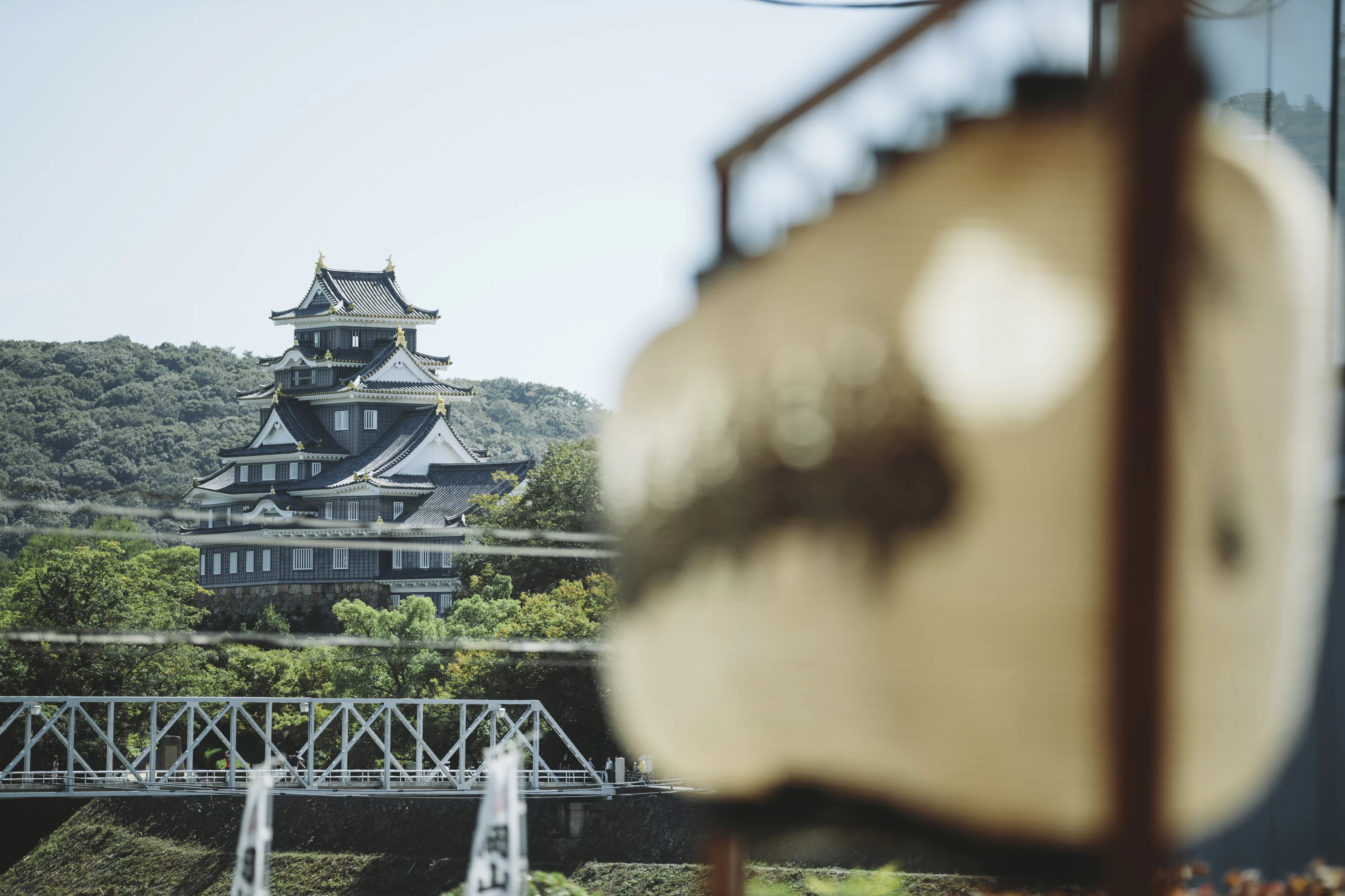 岡山城を一望できるロケーション