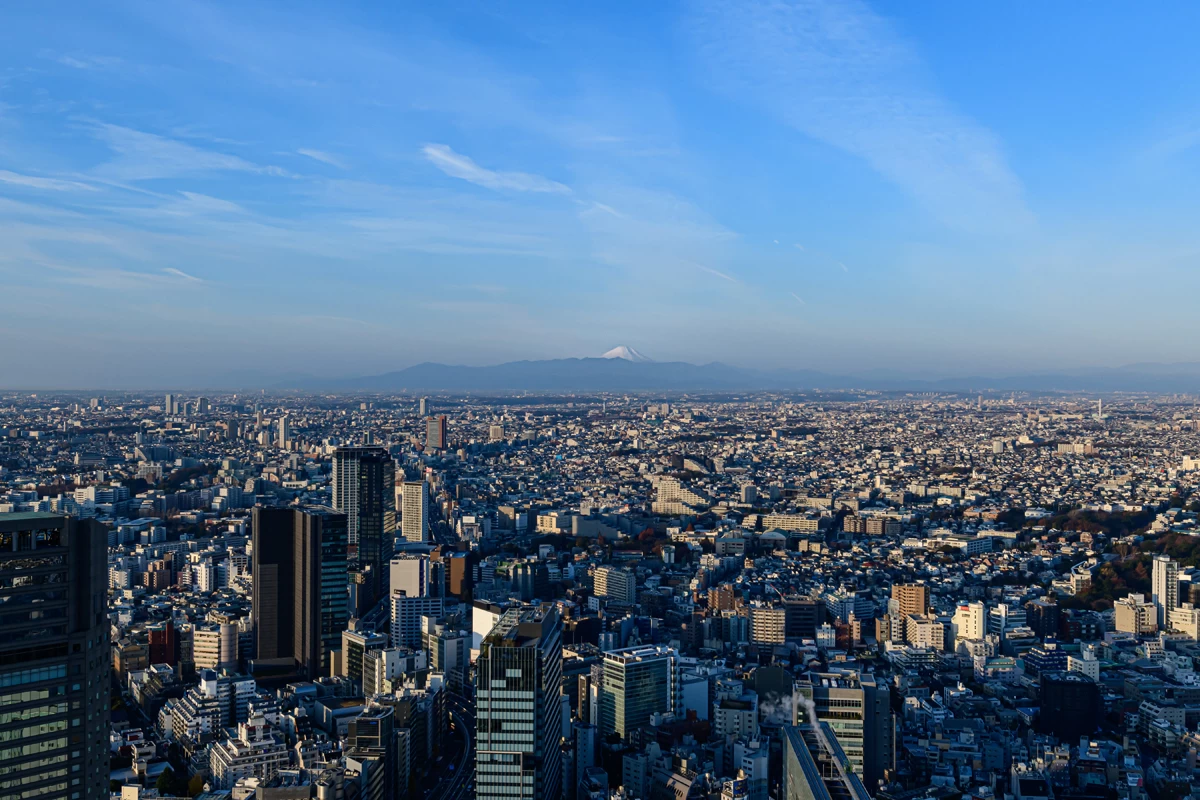 天気が良い日は富士山も見える　©︎渋谷スクランブルスクエア