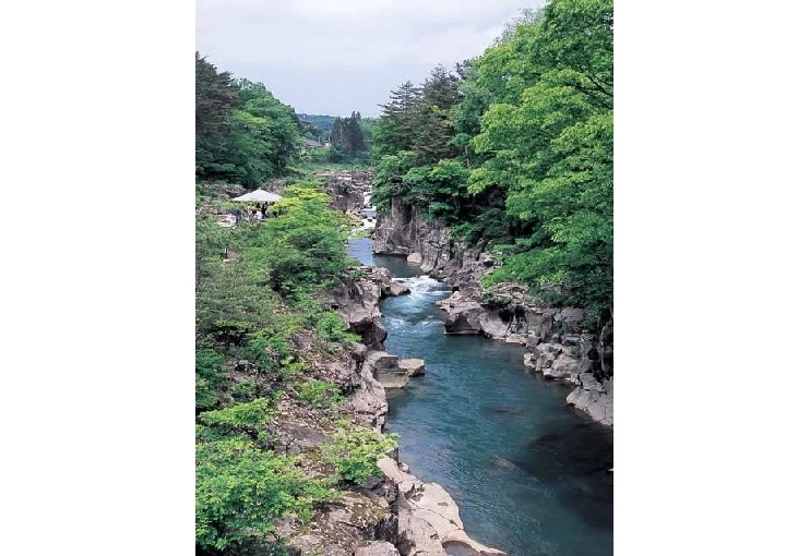 下流のゆったりとした流れ