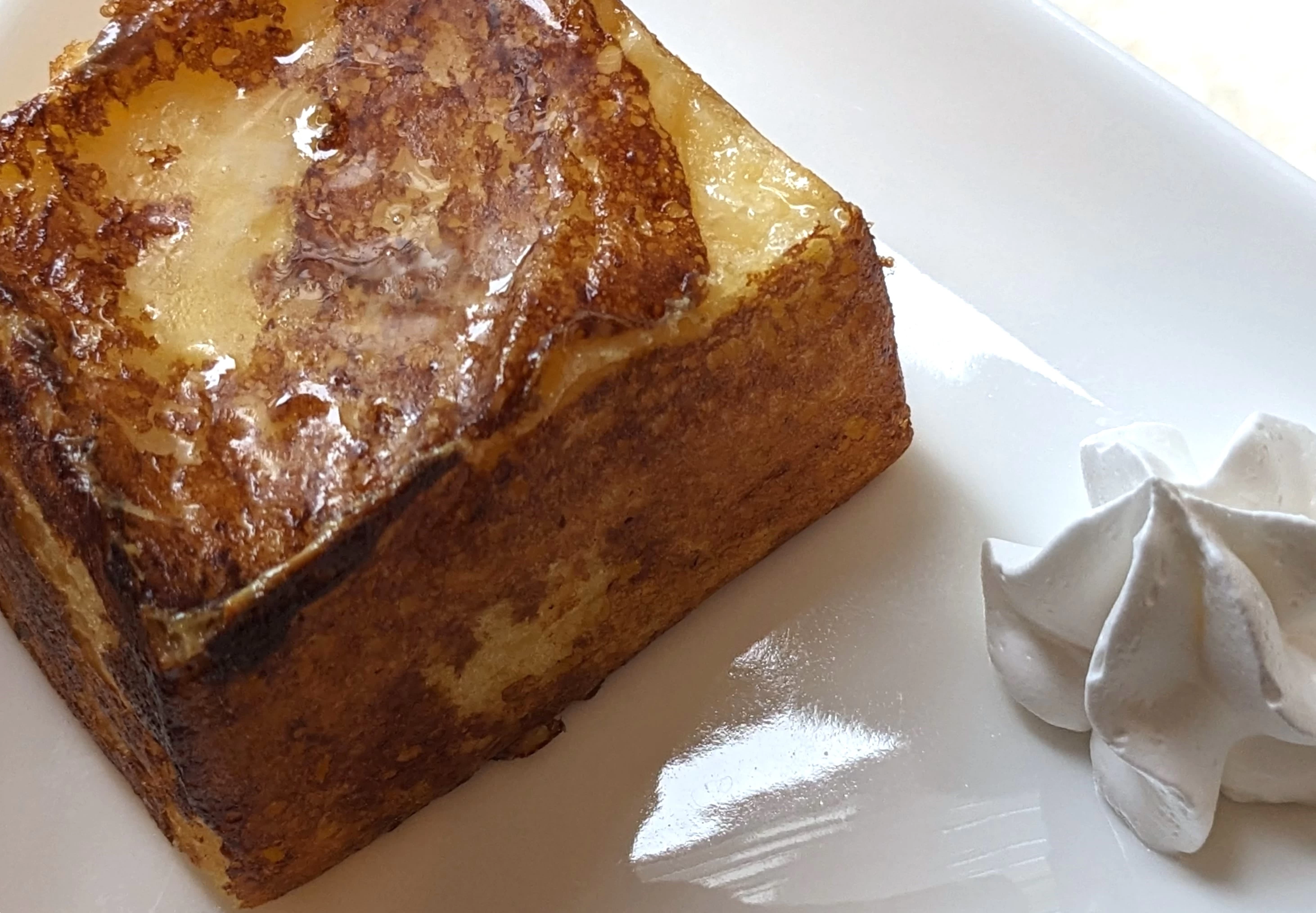 自慢のフレンチトースト（現地にて撮影）