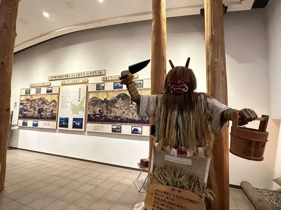 入館すると早速なまはげが