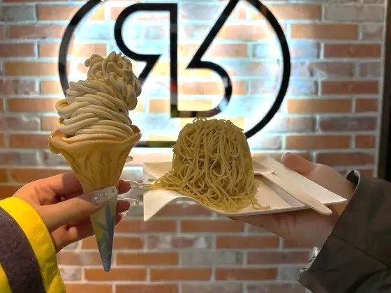 モンブランソフトは栗のまろやかな味が楽しめる