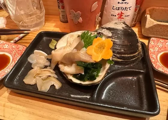 ほっき貝の刺身