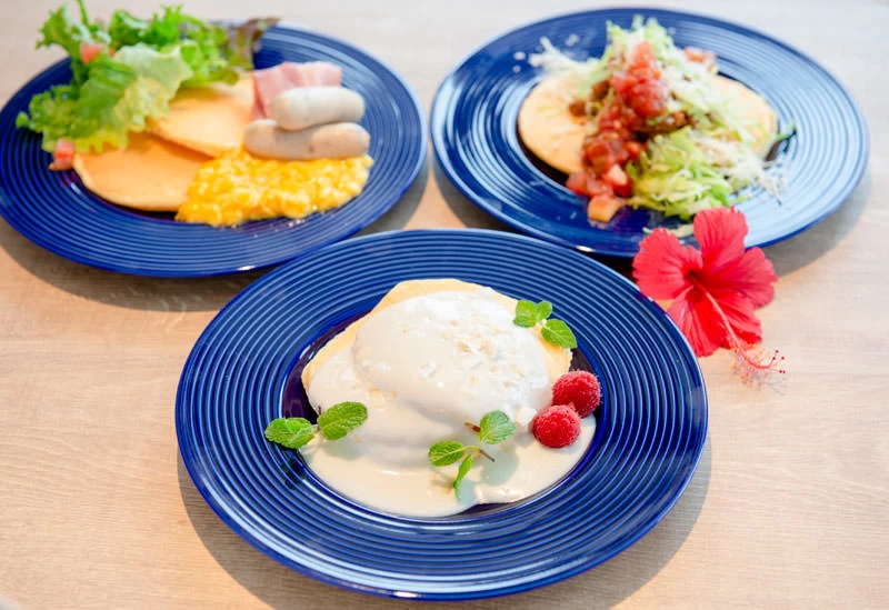 名物の出来たてパンケーキ