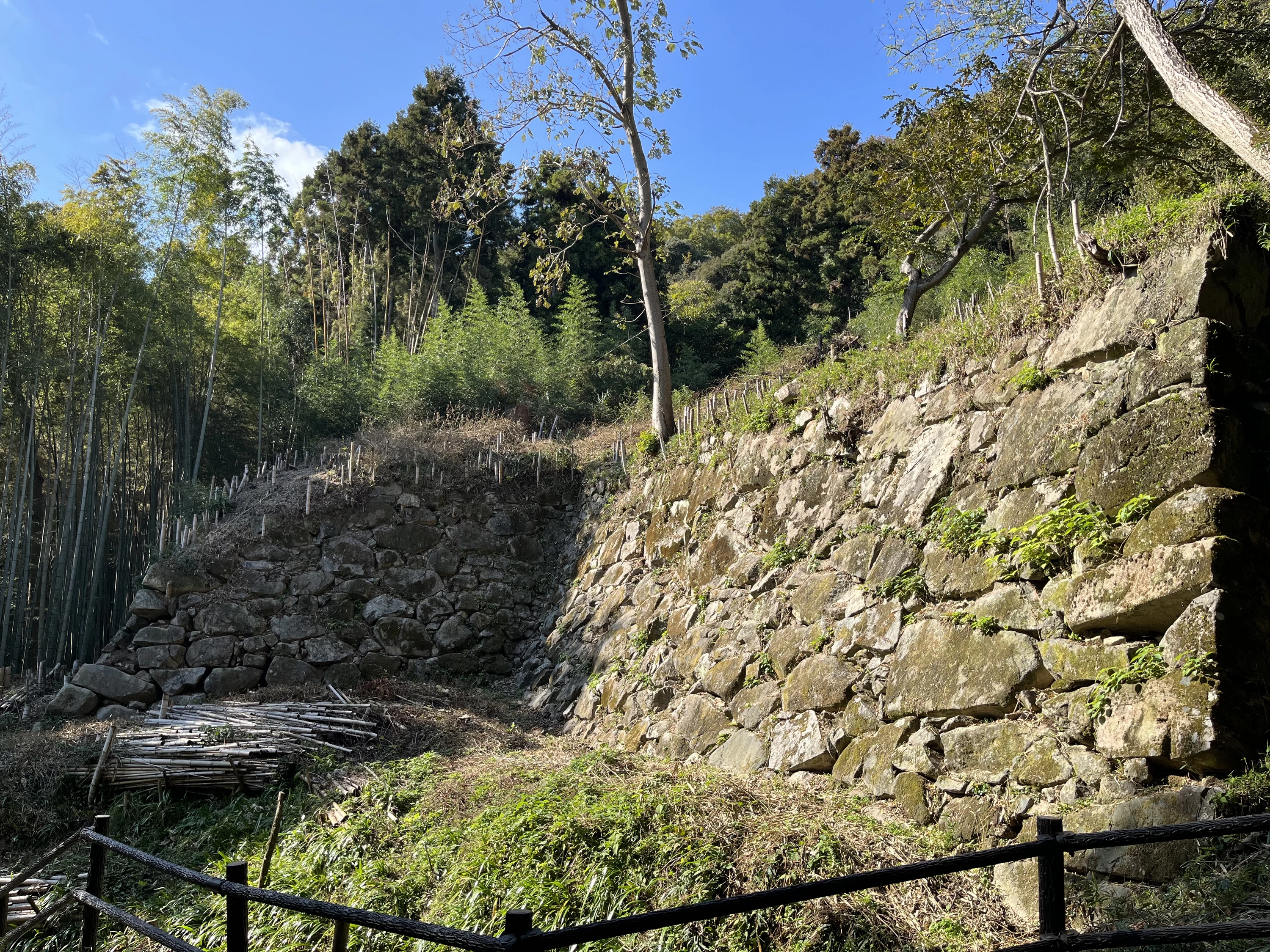 山麓居館跡（現地にて撮影）