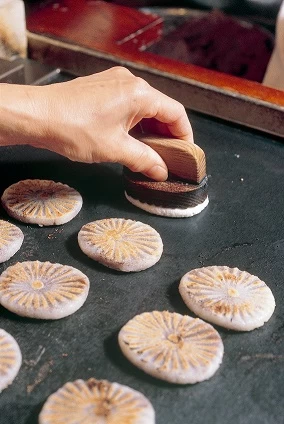 焼餅実演