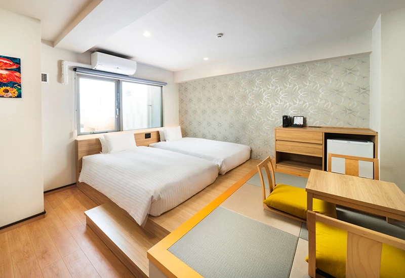 高層階にある「露天風呂付和洋室」