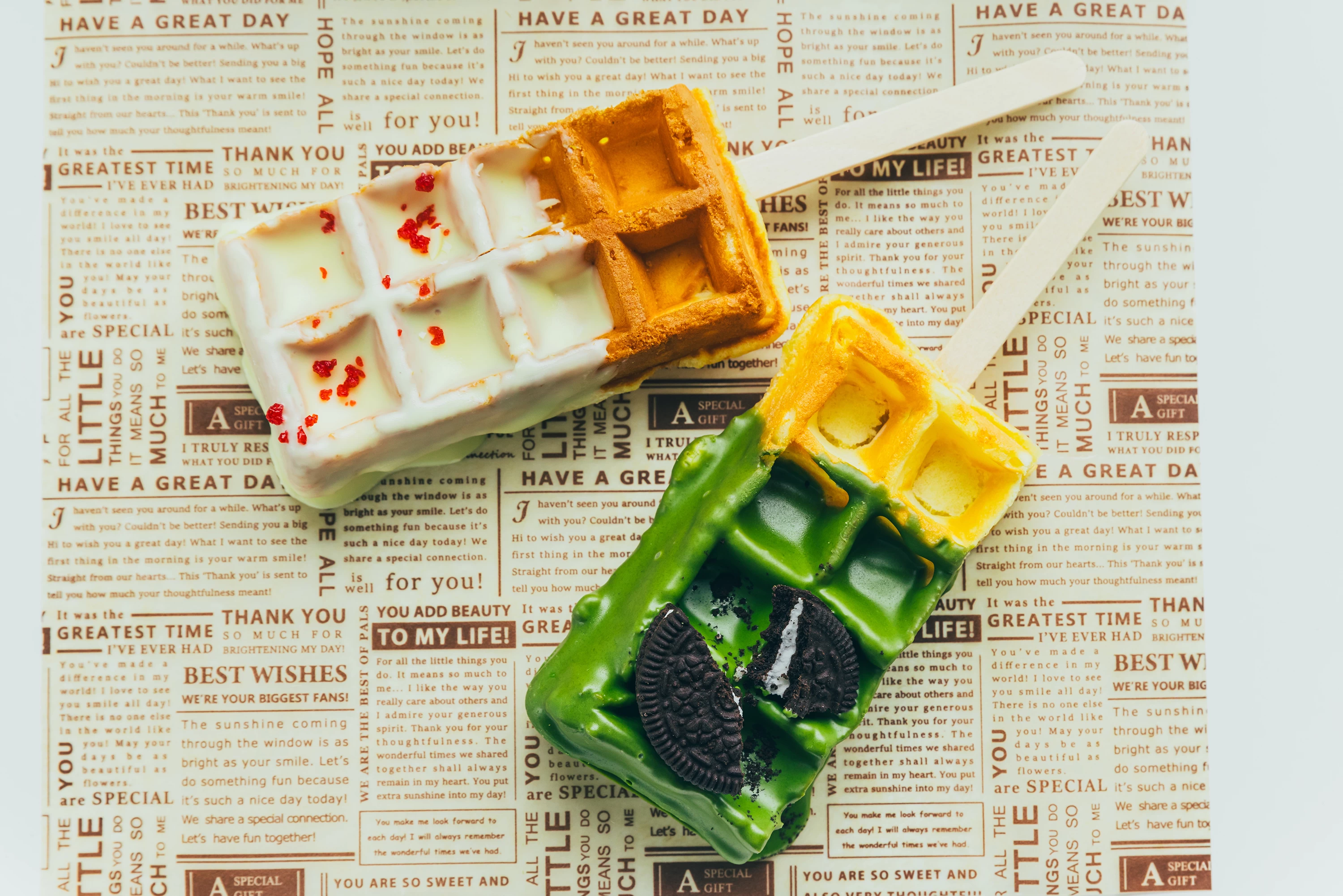 おやつにぴったりのワッフル