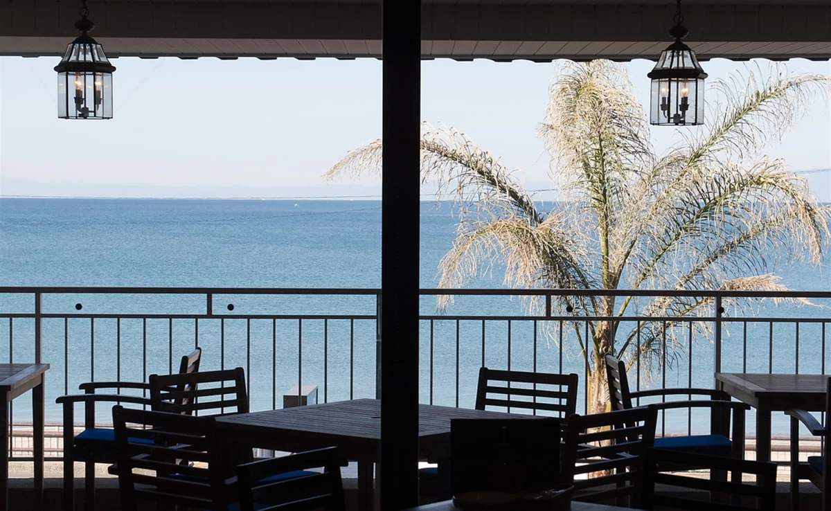 逗子海岸を一望できる