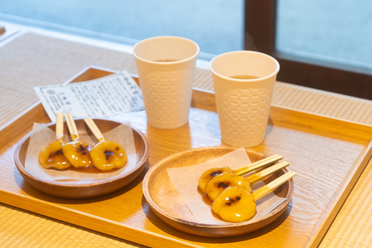 薩摩武士に愛された「両棒餅（じゃんぼもち）」は仙巌園の名物（現地にて撮影）