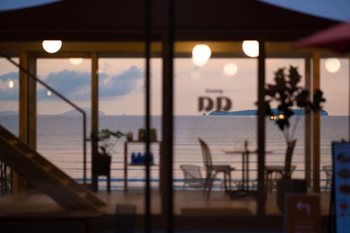 美しい海を眺められる