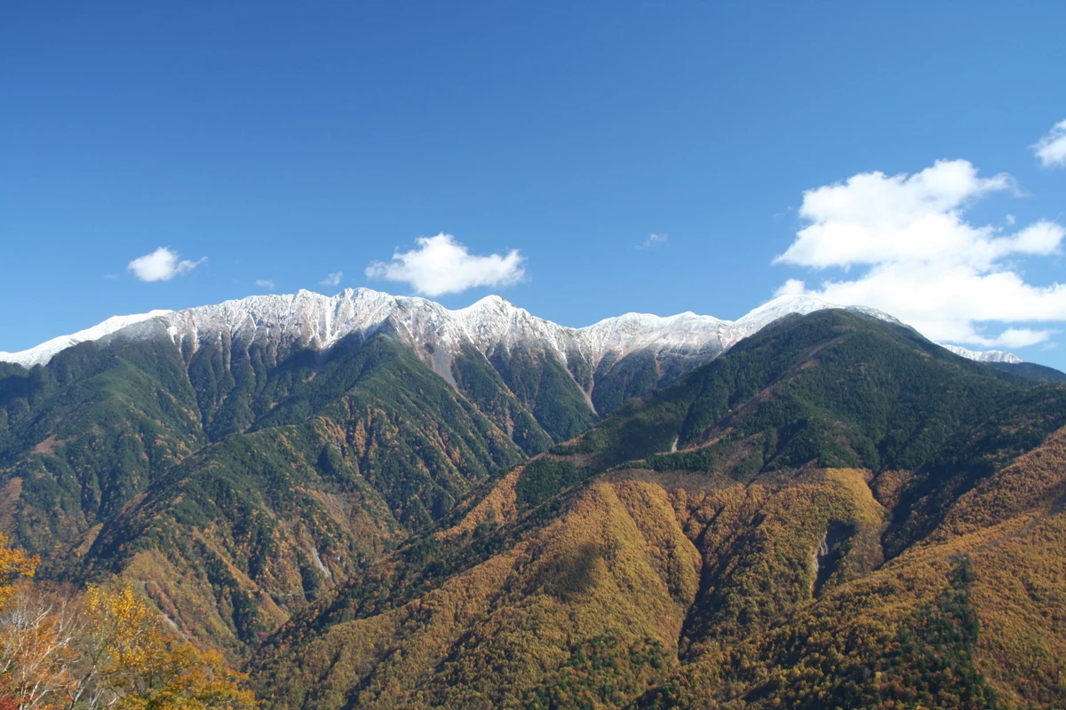 しらびそ峠から南アルプスを望む