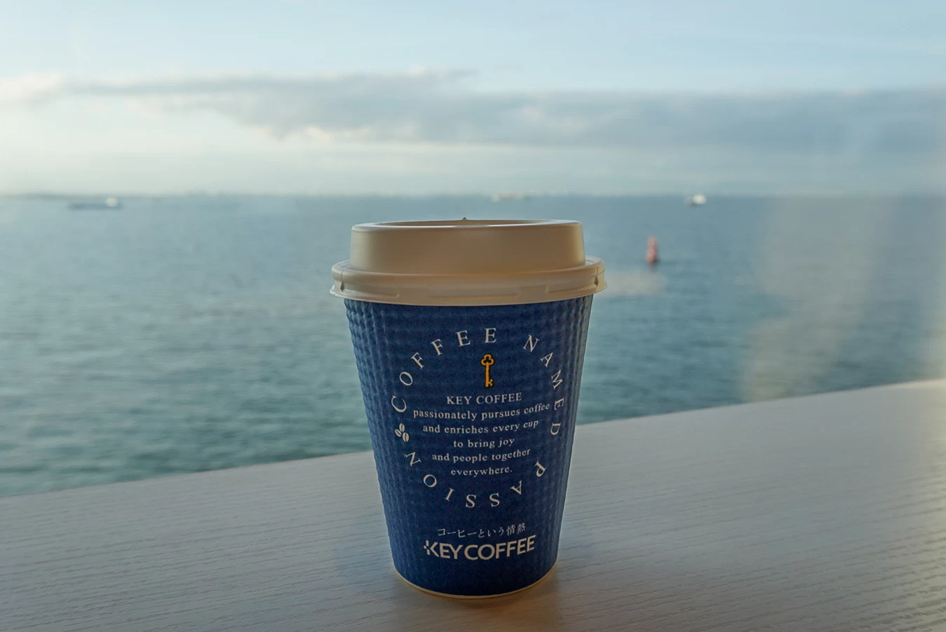 モーニングコーヒーでリラックス（現地にて撮影）