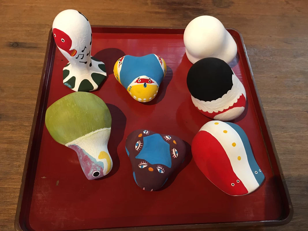 絵付け作品の一例