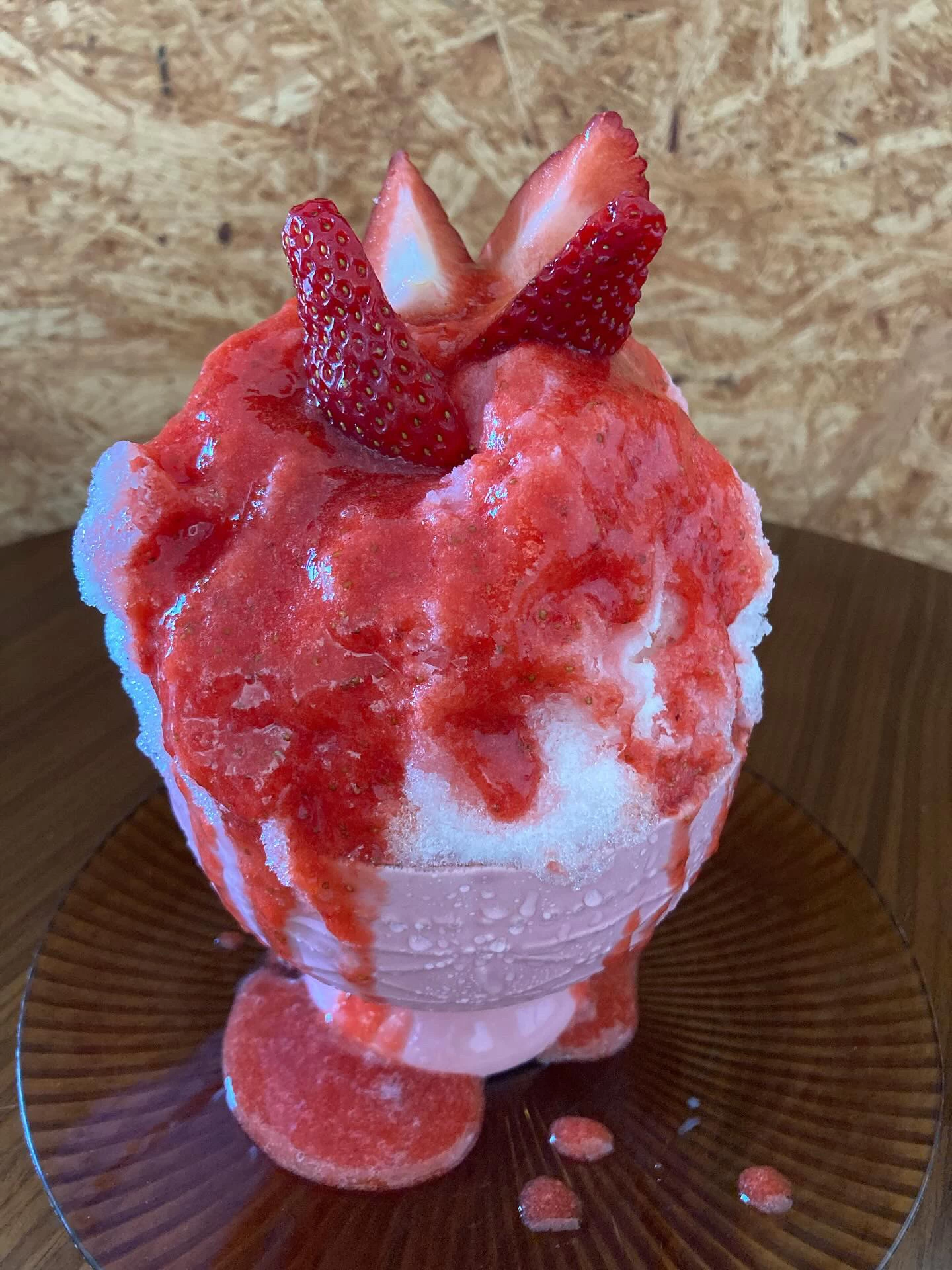 いちごのかき氷