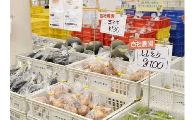 桔梗屋グループの農業生産法人が生産する野菜を特価で販売