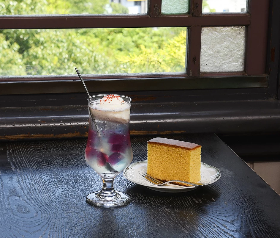 紫陽花ゼリーソーダ