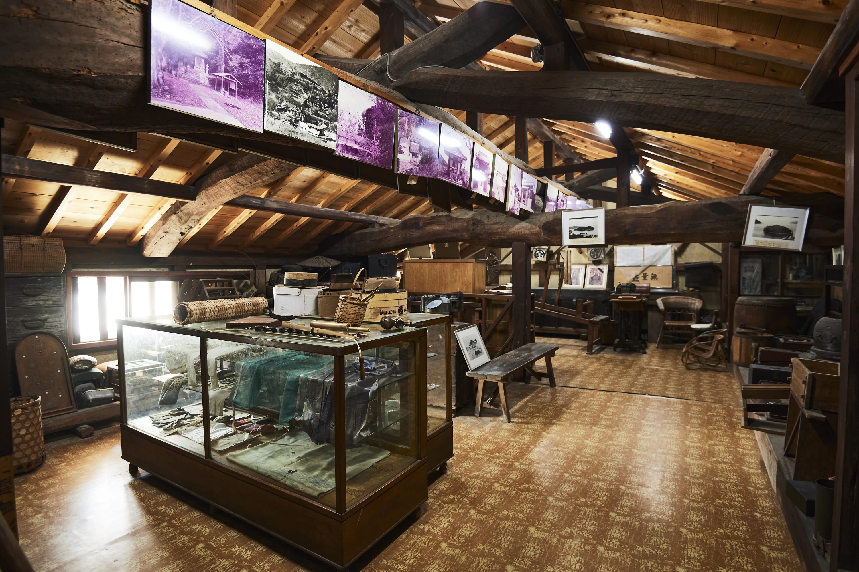 館内のショーケース