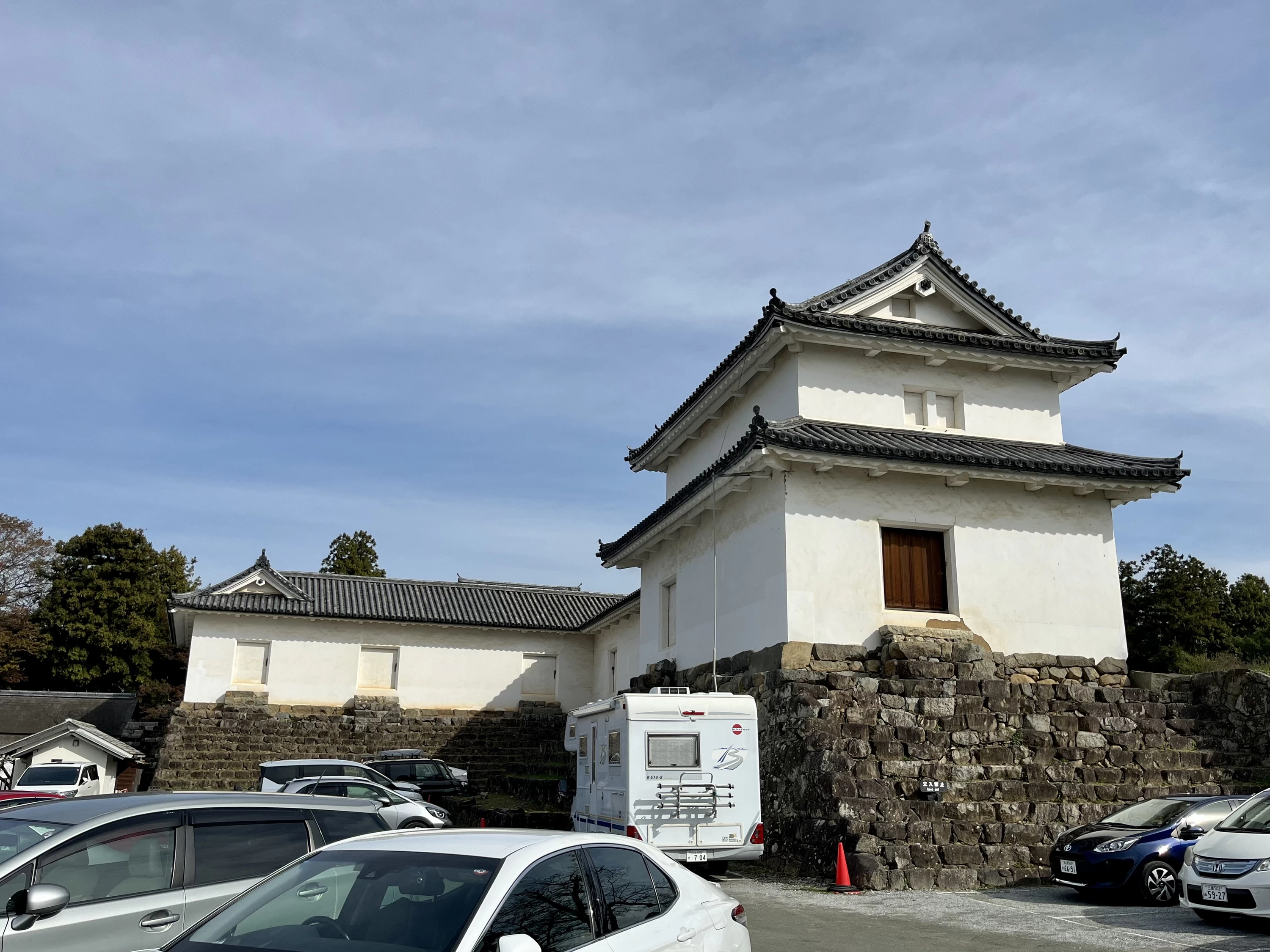 城内側から見た櫓(現地にて撮影)