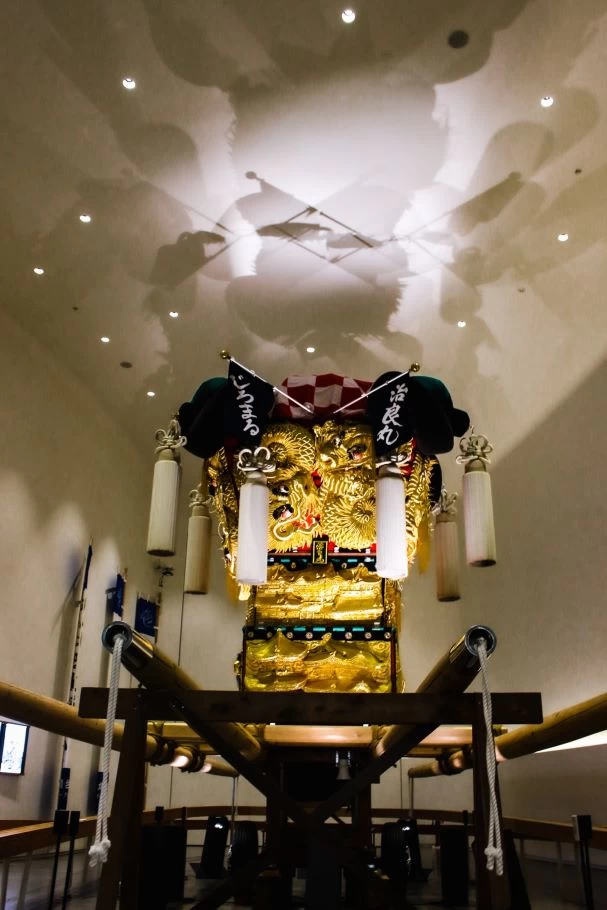 太鼓台の実物展示を行う「太鼓台ミュージアム」