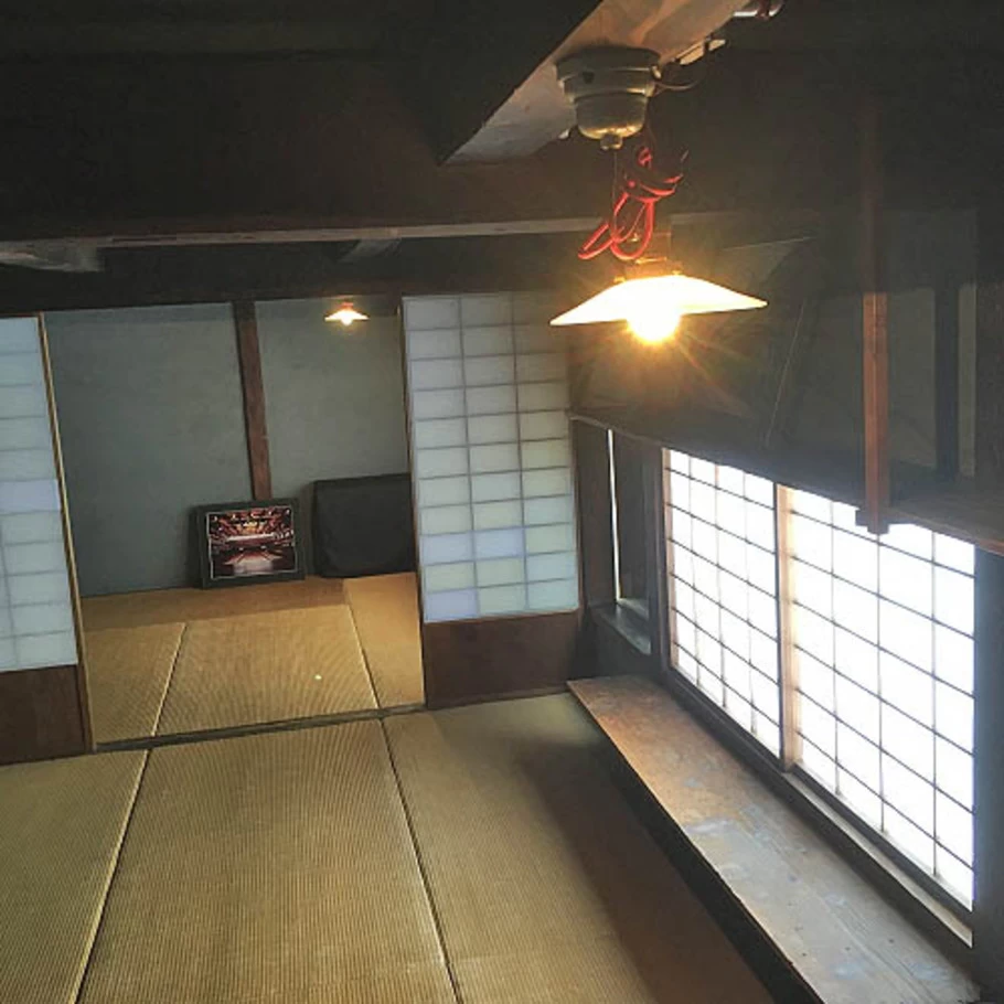 風情たっぷりの楽屋