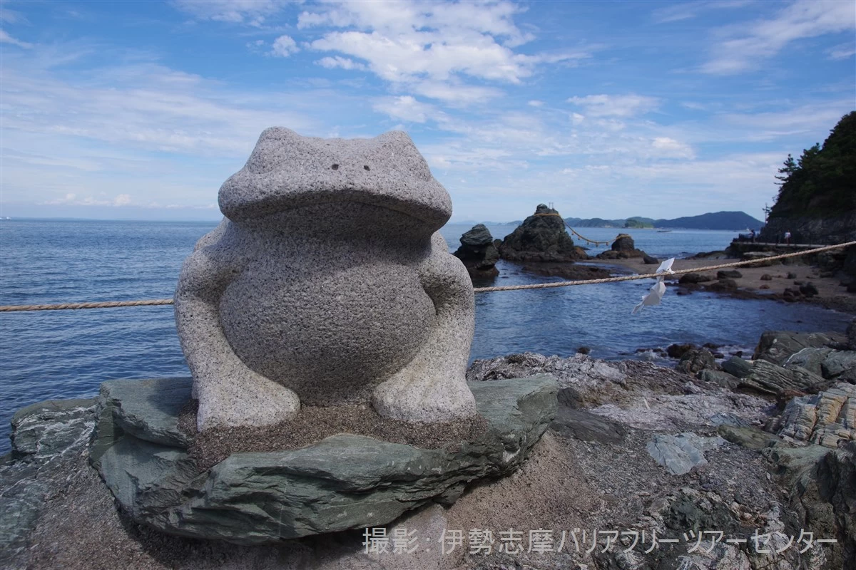 神様のお遣いのカエルたち（現地にて撮影）