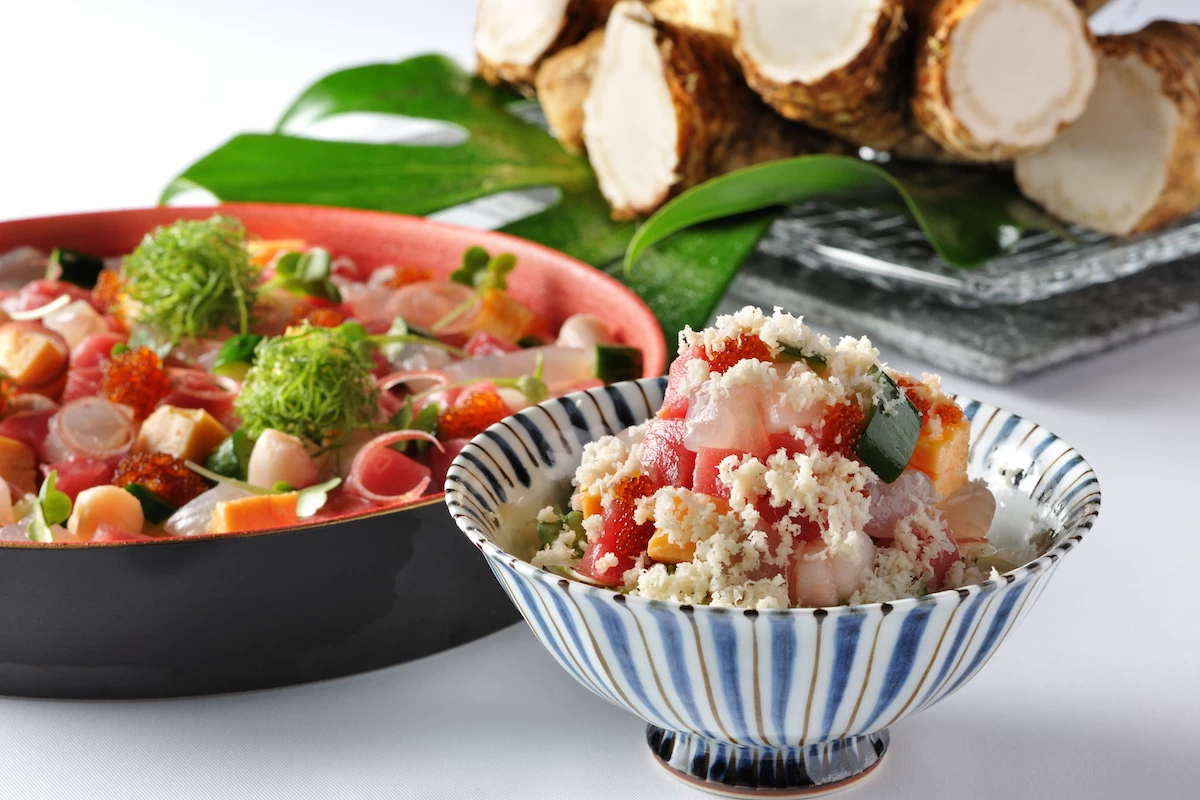 贅沢がてんこ盛り「海鮮山わさびご飯」