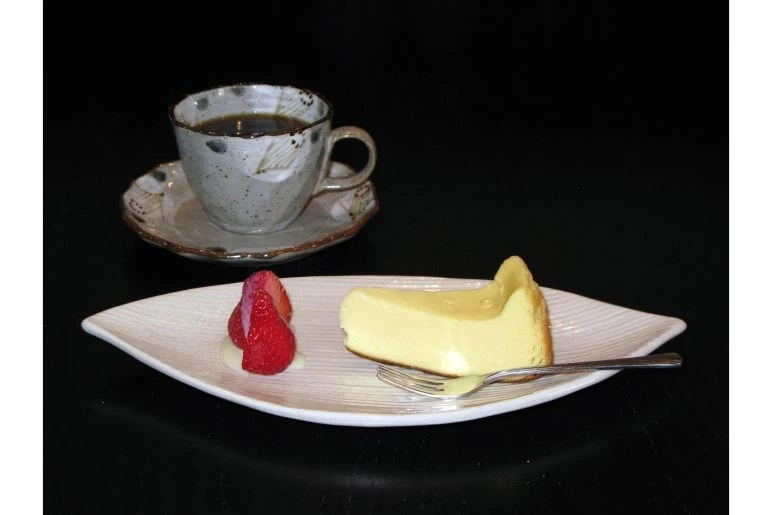 自家製チーズケーキセット