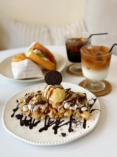 オレオバナナクロッフル