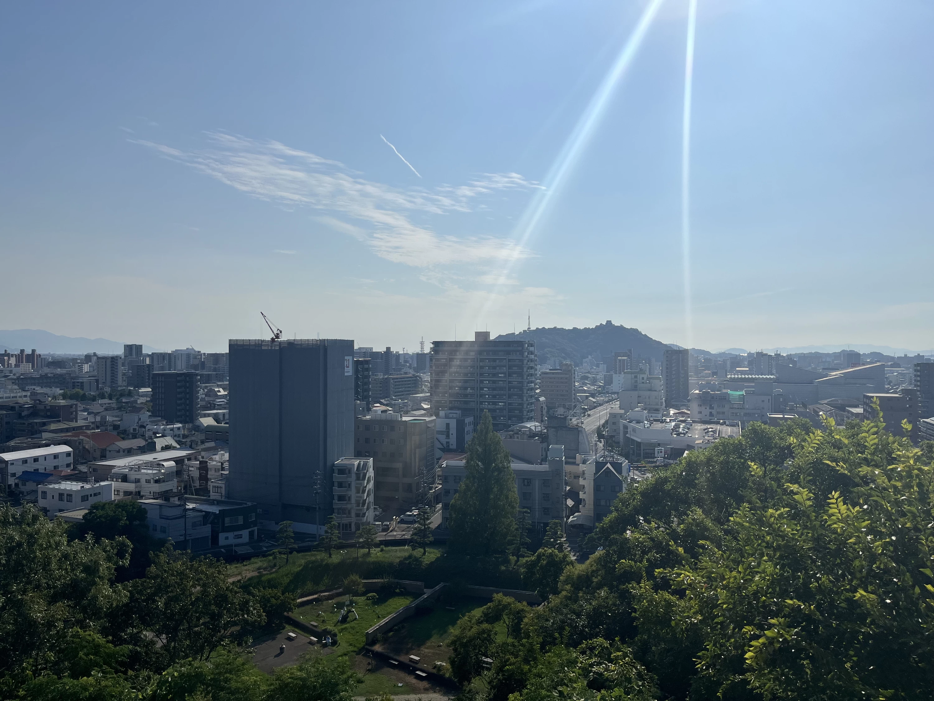 主郭からの眺望（現地にて撮影）