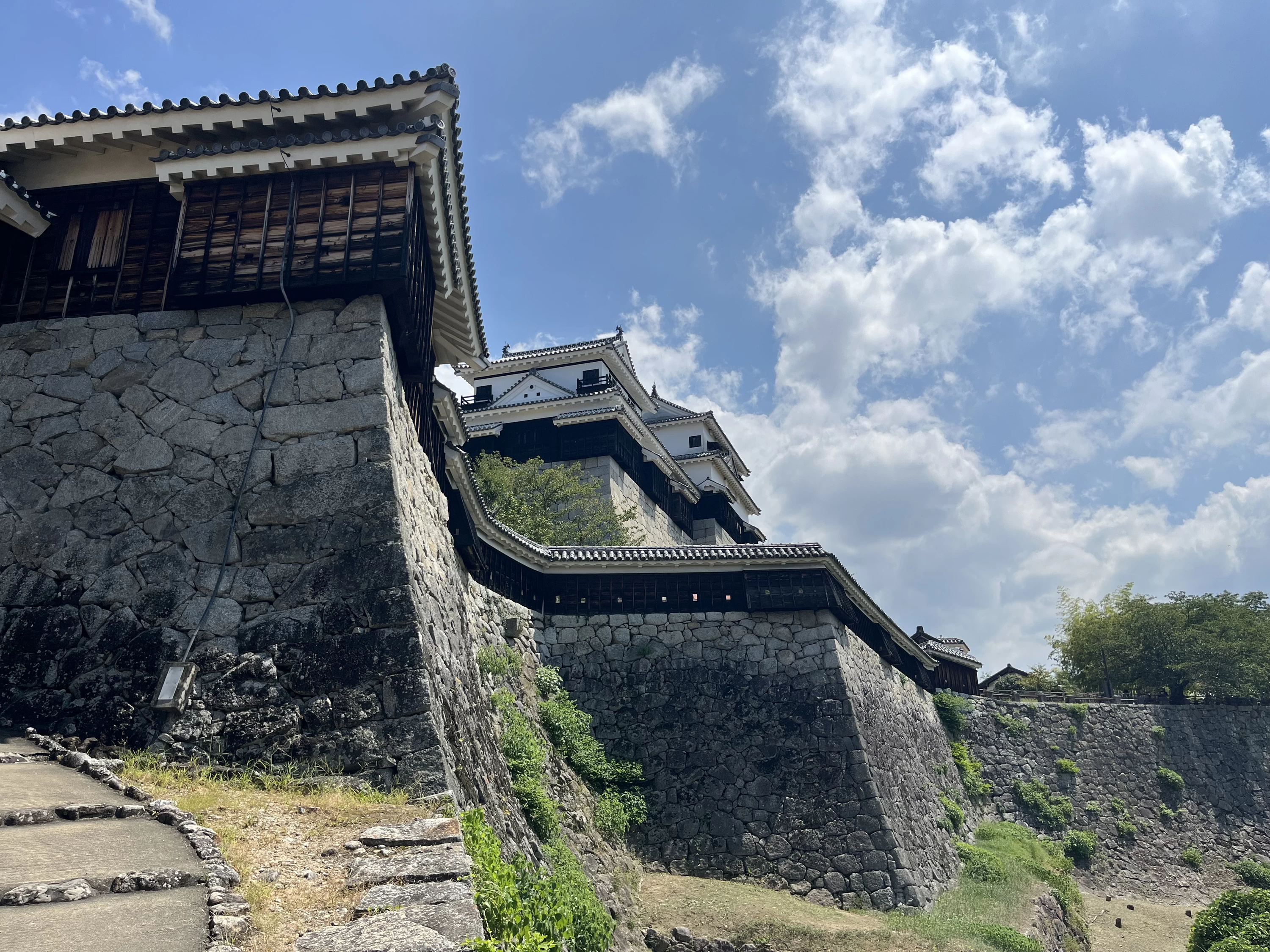 乾門付近からの眺望（現地にて撮影）