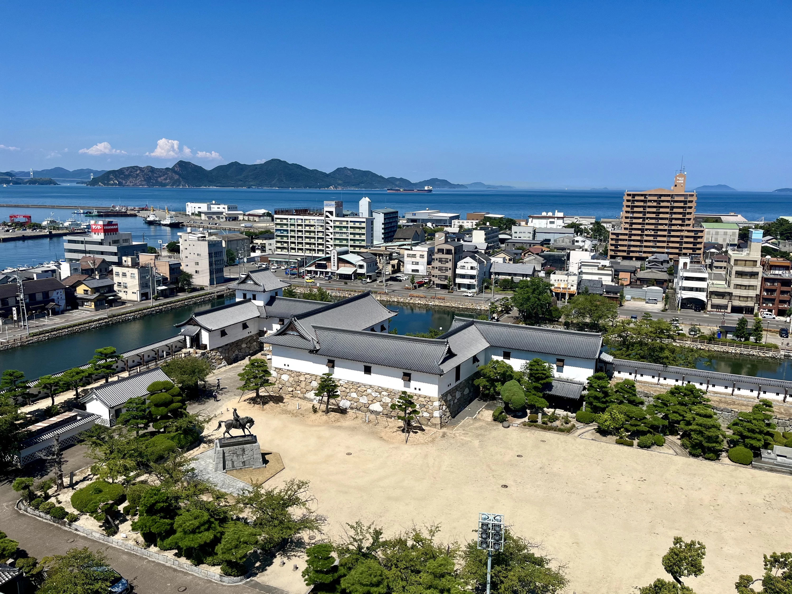 天守最上階からの眺望（現地にて撮影）