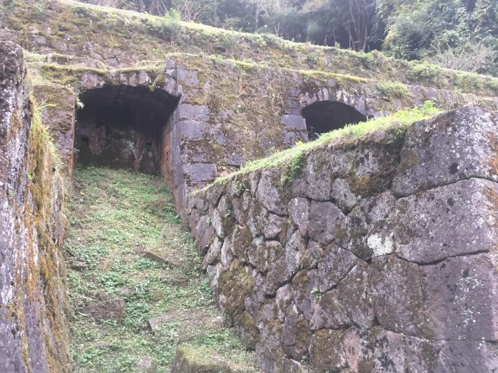 清水谷精錬所跡（石見銀山）　　現地にて撮影