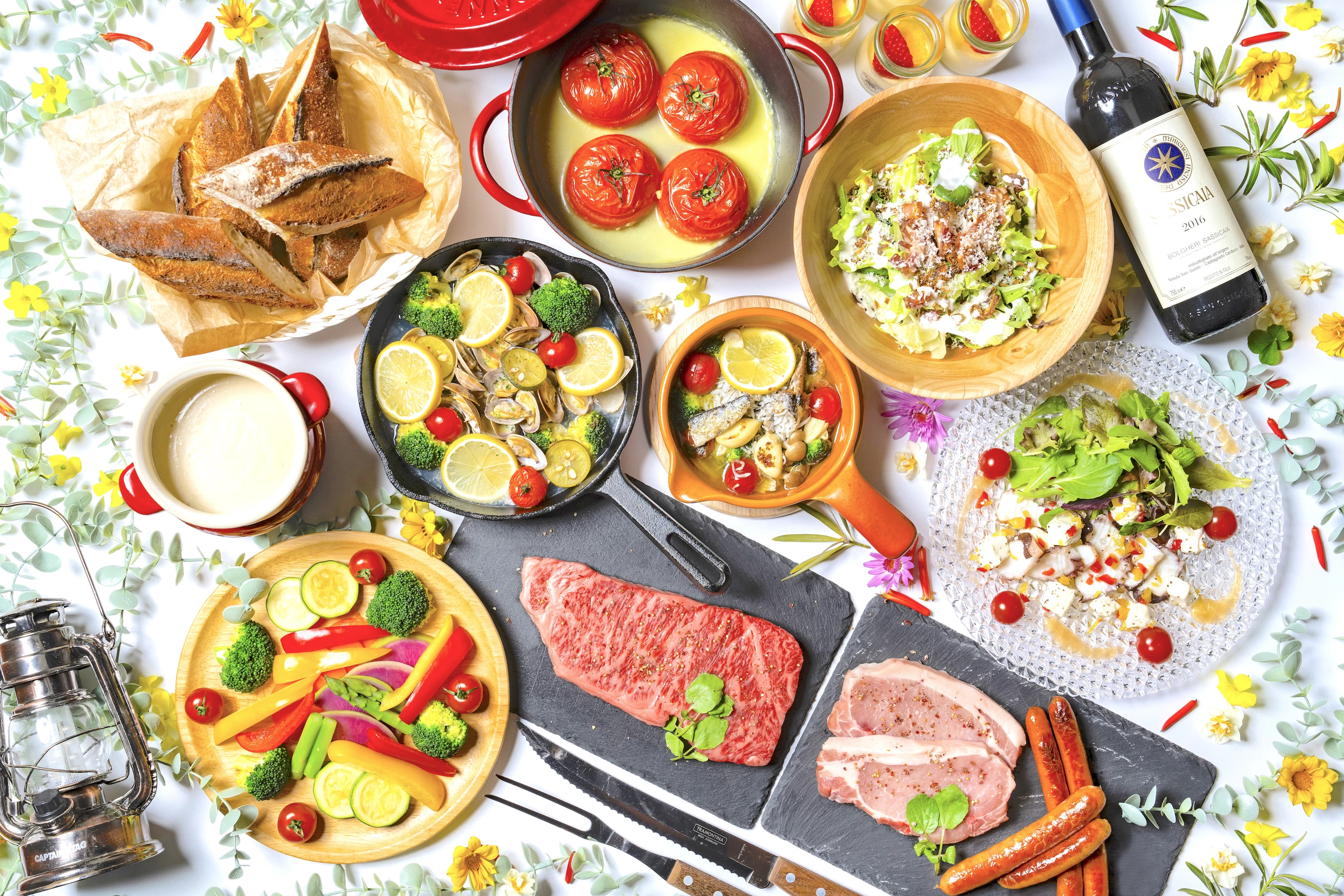 Setouchi BBQプラン（11品5,900円など）3つのプランを用意