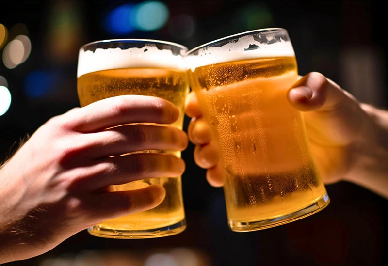 美しい景色を肴に楽しむ生ビール