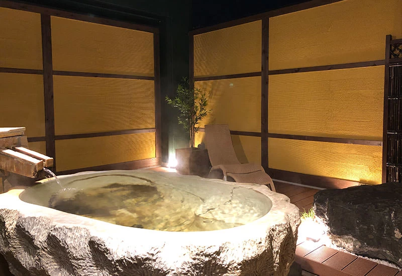 露天風呂付き客室で過ごす贅沢な時間