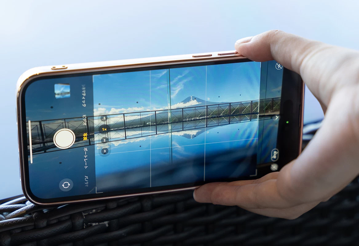 鏡面テーブルで手軽に「逆さ富士」の写真