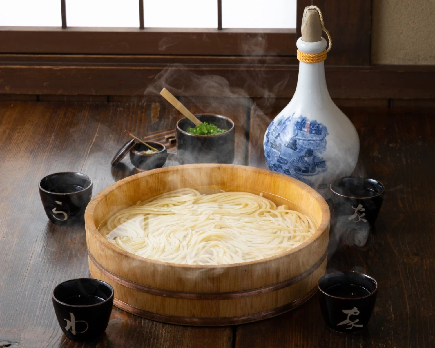 「四国村わら家」の釜あげうどん